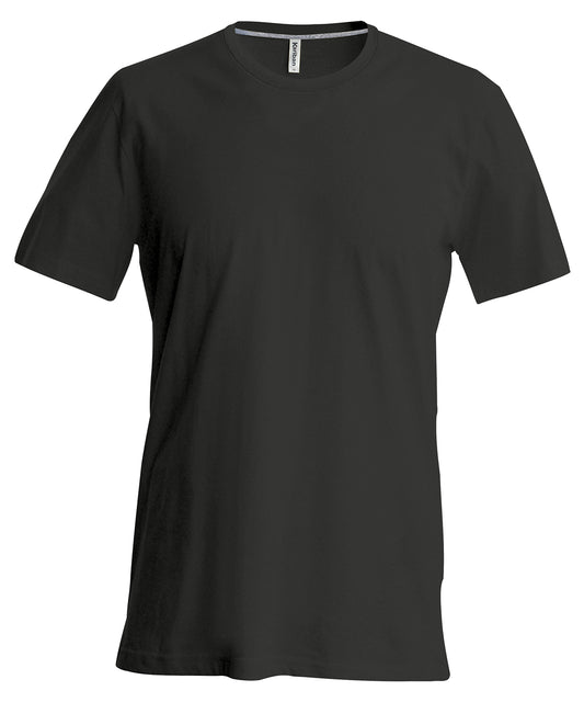 Tryck din logga på T-shirts från Kariban - Anpassa Short Sleeve Crew Neck T-shirt - Herr i färgen Svart för företag, föreningar och privatpersoner