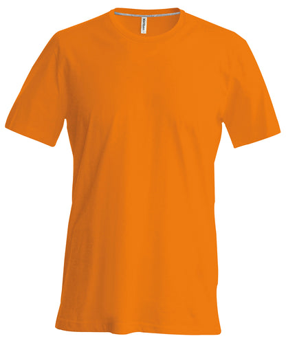 Tryck din logga på T-shirts från Kariban - Anpassa Short Sleeve Crew Neck T-shirt - Herr i färgen Mellan Orange för företag, föreningar och privatpersoner