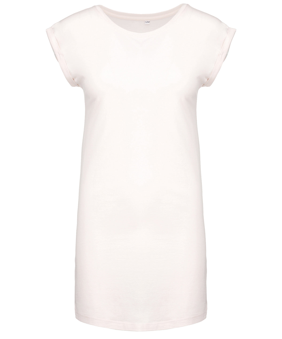 Tryck din logga på T-shirts från Kariban - Anpassa Long T-shirt for Women i färgen Off Vit för företag, föreningar och privatpersoner