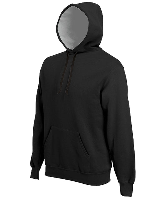 Tryck din logga på Hoodies från Kariban - Anpassa Kariban - Hooded Sweatshirt med Huva i färgen Svart för företag, föreningar och privatpersoner