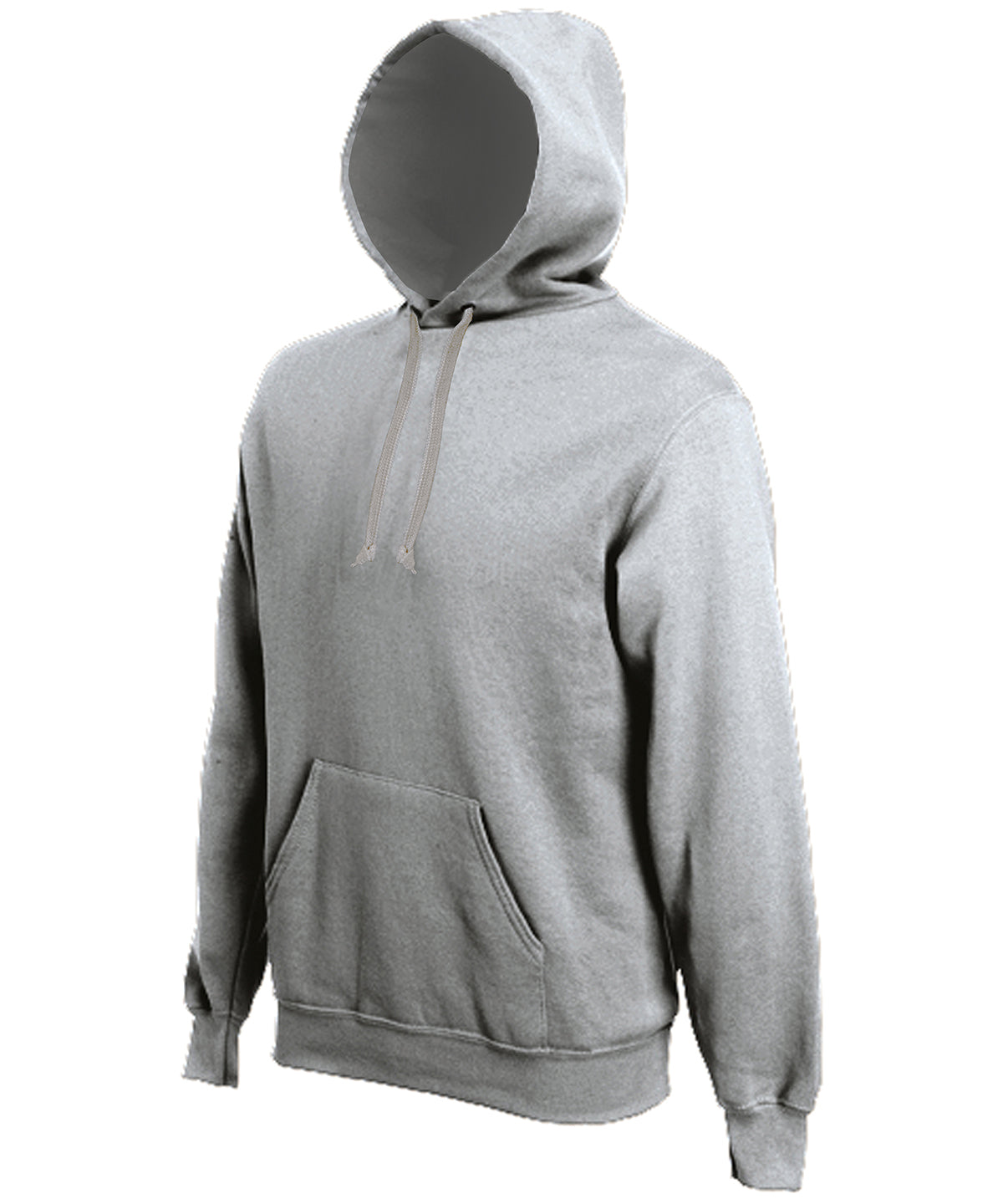 Tryck din logga på Hoodies från Kariban - Anpassa Kariban - Hooded Sweatshirt med Huva i färgen Ljunggrå för företag, föreningar och privatpersoner