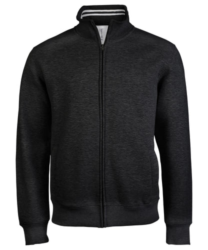 Tryck din logga på Fleece från Kariban - Anpassa Sweatjacka med full dragkedja i färgen Svart för företag, föreningar och privatpersoner