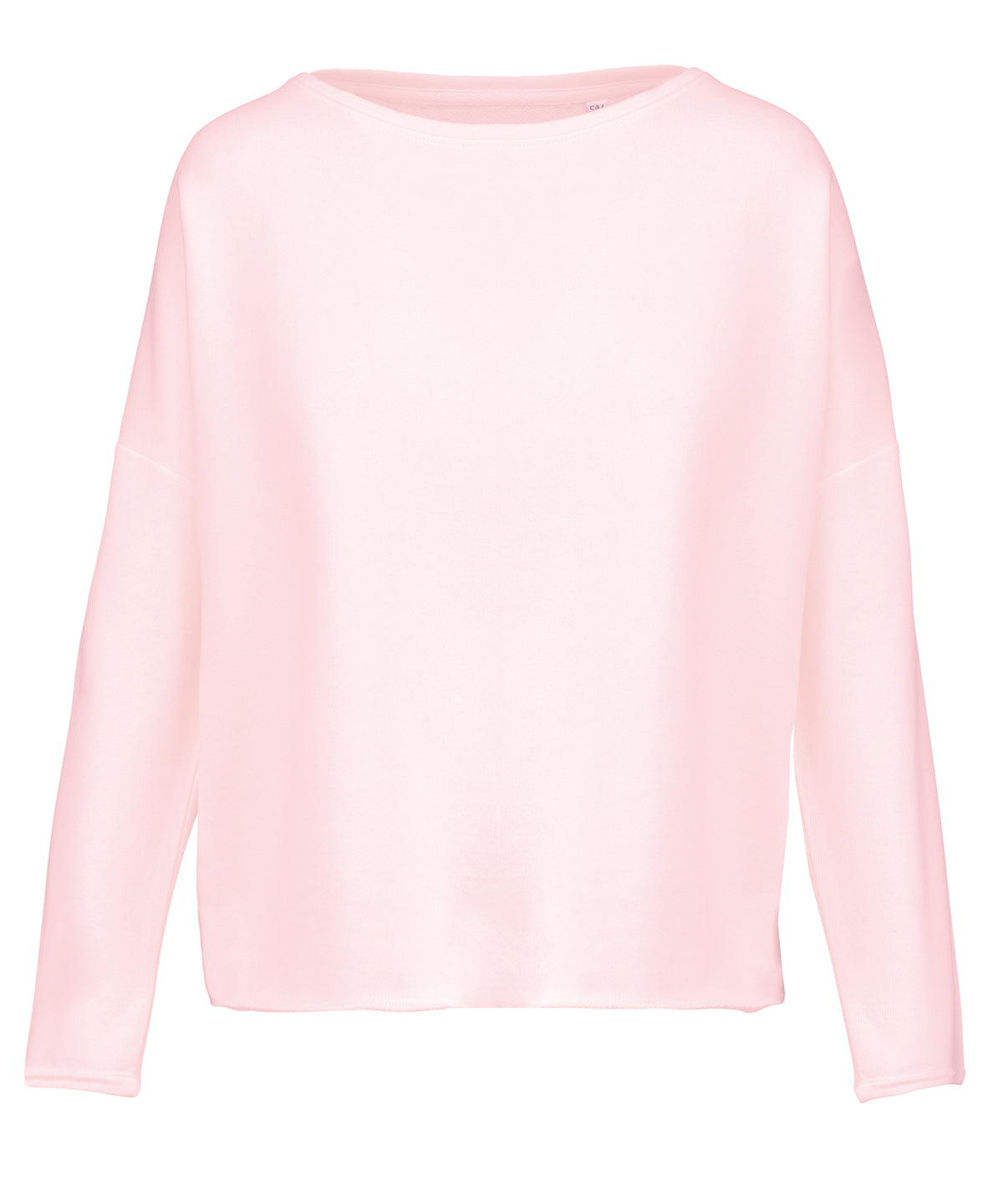 Tryck din logga på Sweatshirts från Kariban - Anpassa Kariban - Oversized Sweatshirt för Damer i färgen Ljusrosa för företag, föreningar och privatpersoner