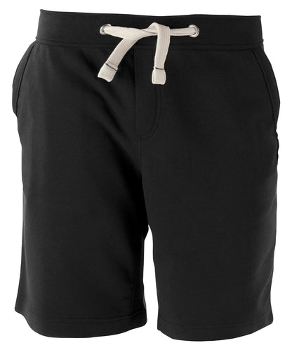 Tryck din logga på Shorts från Kariban - Anpassa Bermudashorts i fransk frotté, unisex i färgen Svart för företag, föreningar och privatpersoner