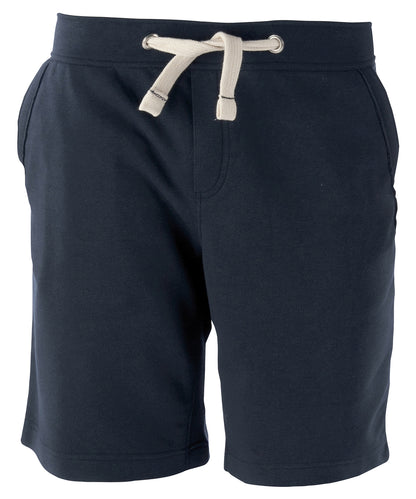 Tryck din logga på Shorts från Kariban - Anpassa Bermudashorts i fransk frotté, unisex i färgen Marinblå för företag, föreningar och privatpersoner