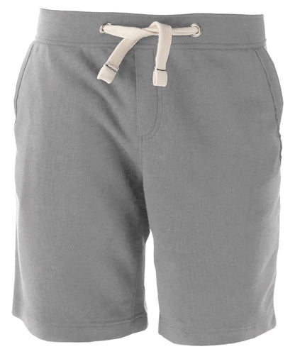 Tryck din logga på Shorts från Kariban - Anpassa Bermudashorts i fransk frotté, unisex i färgen Ljunggrå för företag, föreningar och privatpersoner