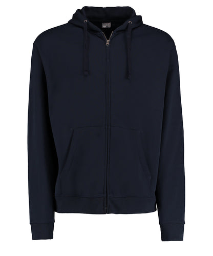 Tryck din logga på Hoodies från Kustom Kit - Anpassa Kustom Kit - Klassic Jacka med Huva och Dragkedja – Superwash® 60 (Långärmad) i färgen Marinblå för företag, föreningar och privatpersoner
