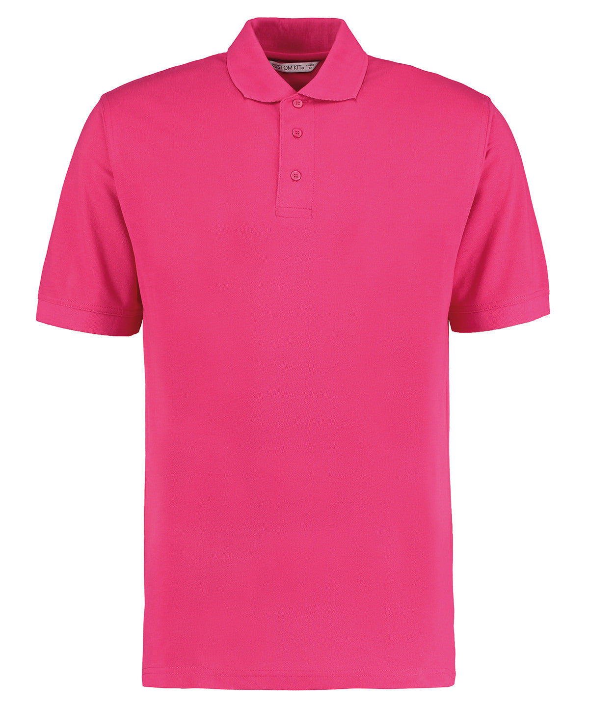 Tryck din logga på Piké från Kustom Kit - Anpassa Klassic Polo Superwash 60° i färgen Mellanrosa för företag, föreningar och privatpersoner