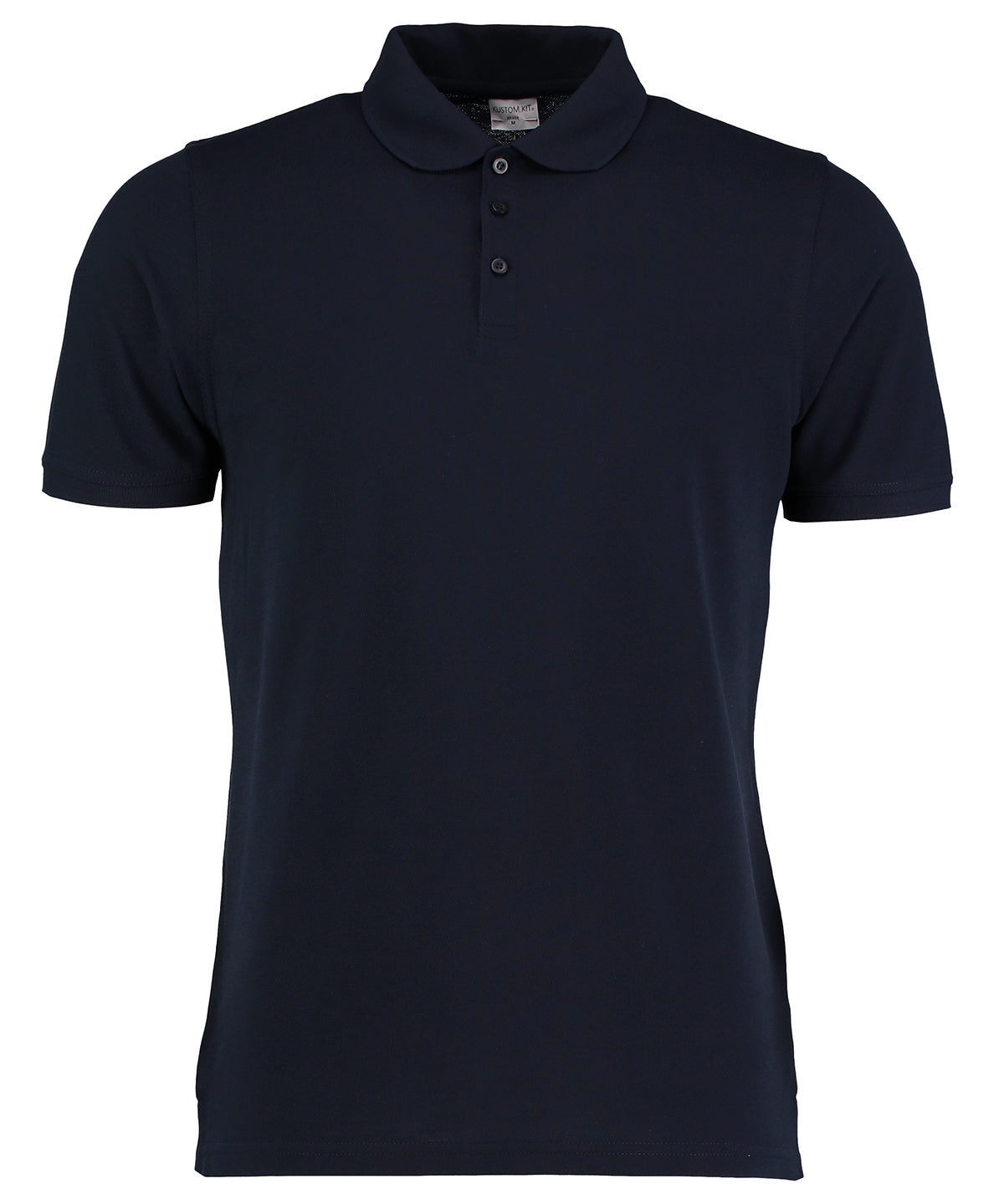 Tryck din logga på Piké från Kustom Kit - Anpassa Klassic Heavyweight Polo i färgen Marinblå för företag, föreningar och privatpersoner