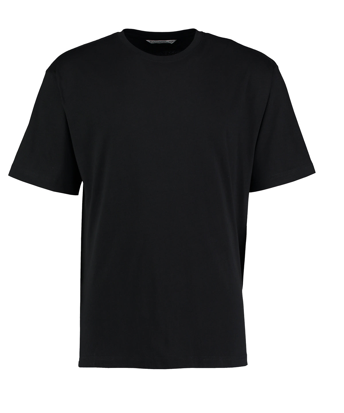 Tryck din logga på T-shirts från Kustom Kit - Anpassa Hunky superior T i färgen Svart för företag, föreningar och privatpersoner