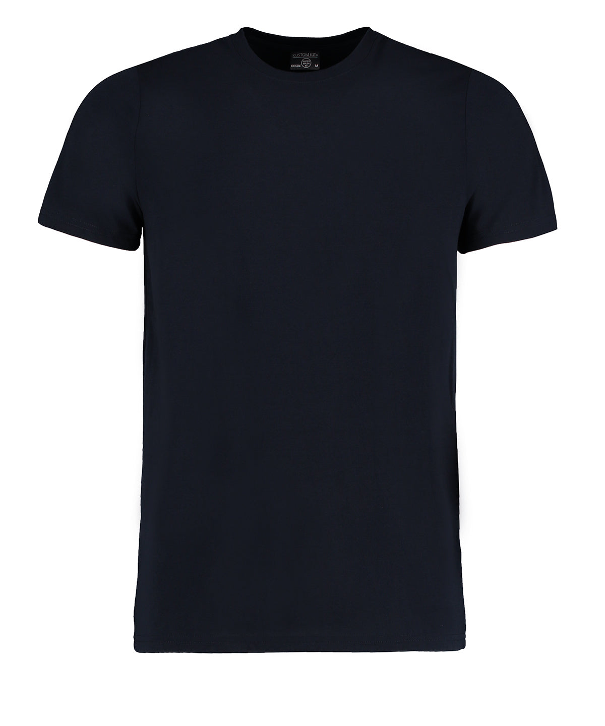Tryck din logga på T-shirts från Kustom Kit - Anpassa Superwash 60 T‑Shirt - Herr i färgen Marinblå för företag, föreningar och privatpersoner