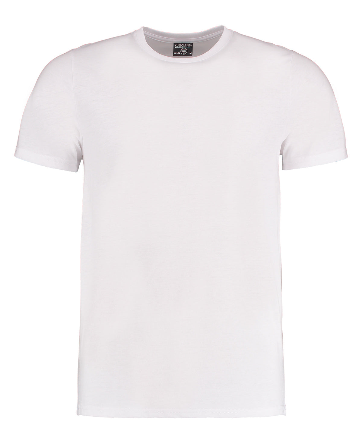 Tryck din logga på T-shirts från Kustom Kit - Anpassa Superwash 60 T‑Shirt - Herr i färgen Vit för företag, föreningar och privatpersoner