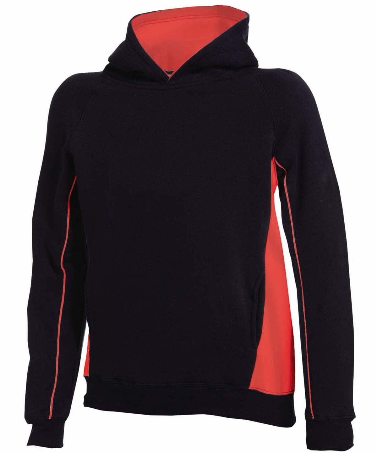 Tryck din logga på Hoodies från Finden & Hales - Anpassa Finden & Hales - Luvtröja med Pullover för Barn i färgen Svart för företag, föreningar och privatpersoner