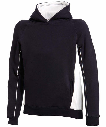 Tryck din logga på Hoodies från Finden & Hales - Anpassa Finden & Hales - Luvtröja med Pullover för Barn i färgen Marinblå för företag, föreningar och privatpersoner