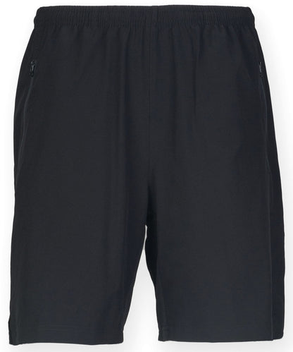 Tryck din logga på Shorts från Finden & Hales - Anpassa Pro sportshorts med stretch i färgen Svart för företag, föreningar och privatpersoner