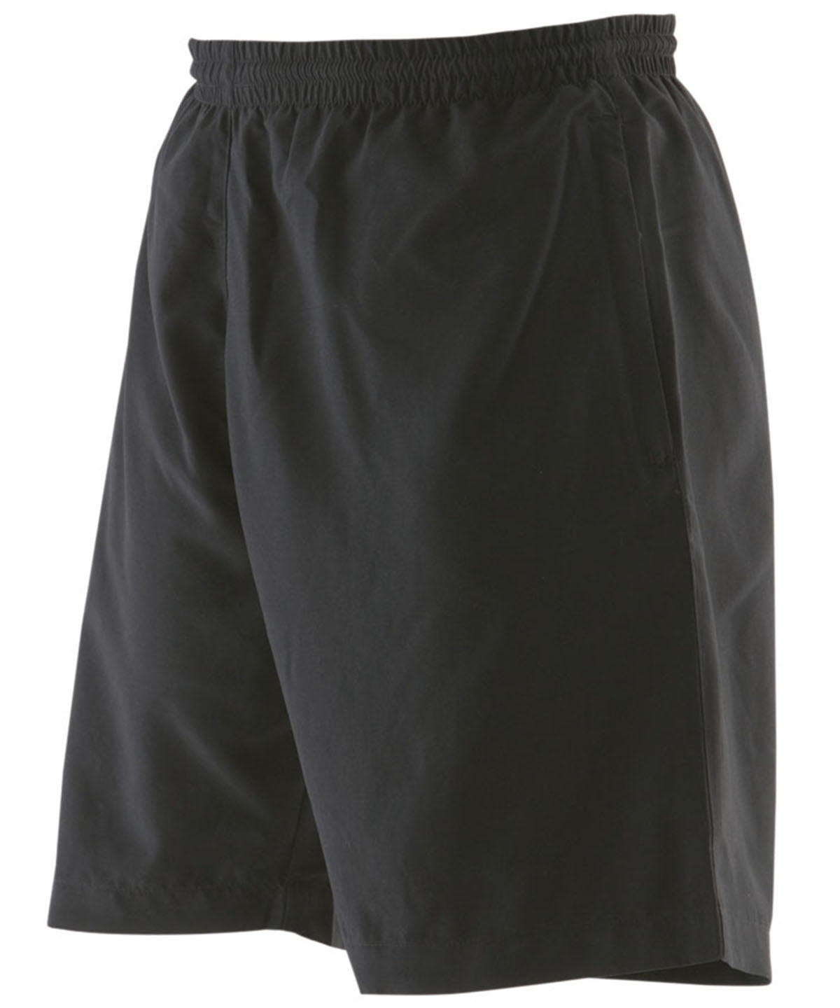 Tryck din logga på Shorts från Finden & Hales - Anpassa Shorts i mikrofiber i färgen Svart för företag, föreningar och privatpersoner