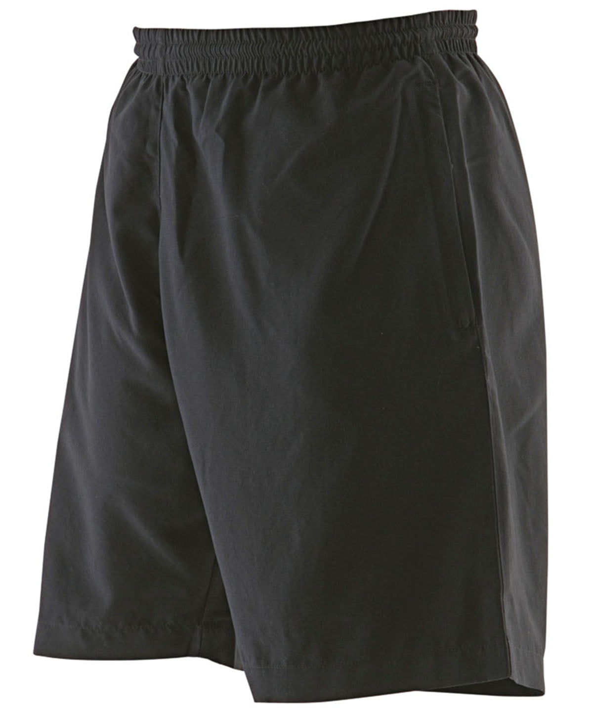 Tryck din logga på Shorts från Finden & Hales - Anpassa Shorts i mikrofiber för damer i färgen Svart för företag, föreningar och privatpersoner