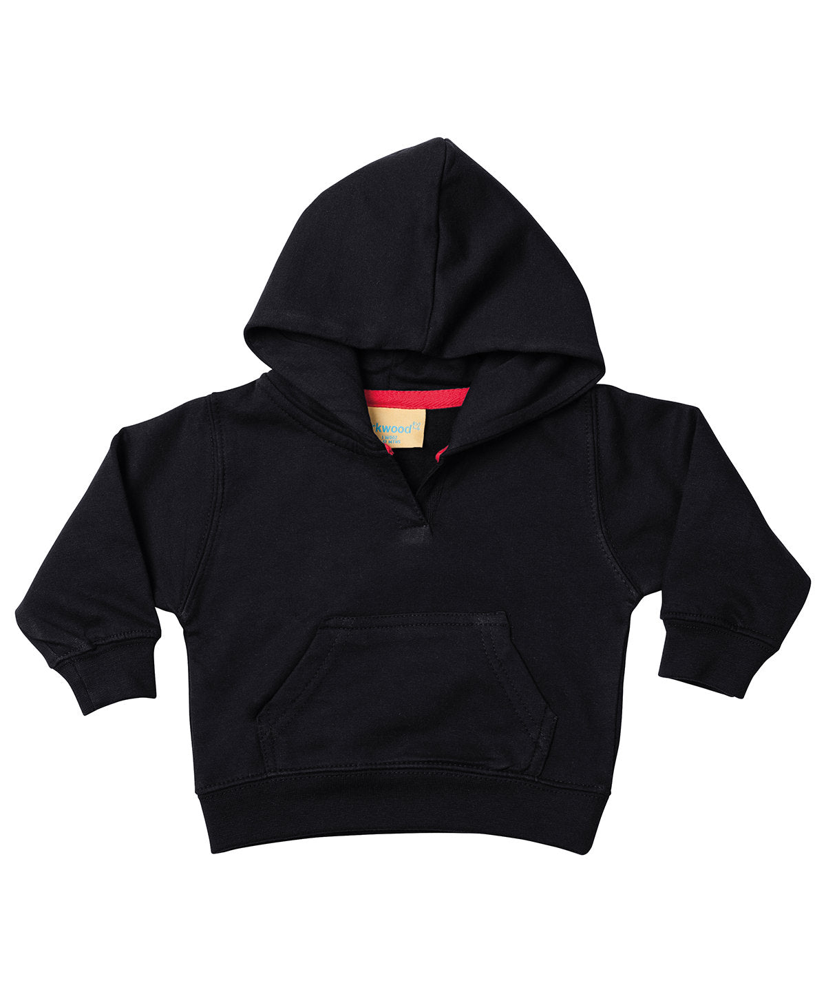 Tryck din logga på Hoodies från Larkwood - Anpassa Larkwood - Sweatshirt med Huva och Känguruficka för Småbarn i färgen Svart för företag, föreningar och privatpersoner