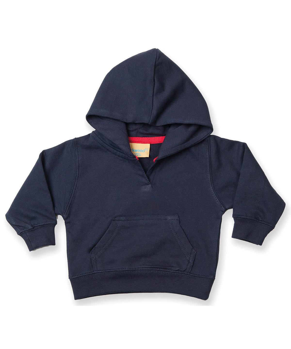 Tryck din logga på Hoodies från Larkwood - Anpassa Larkwood - Sweatshirt med Huva och Känguruficka för Småbarn i färgen Marinblå för företag, föreningar och privatpersoner