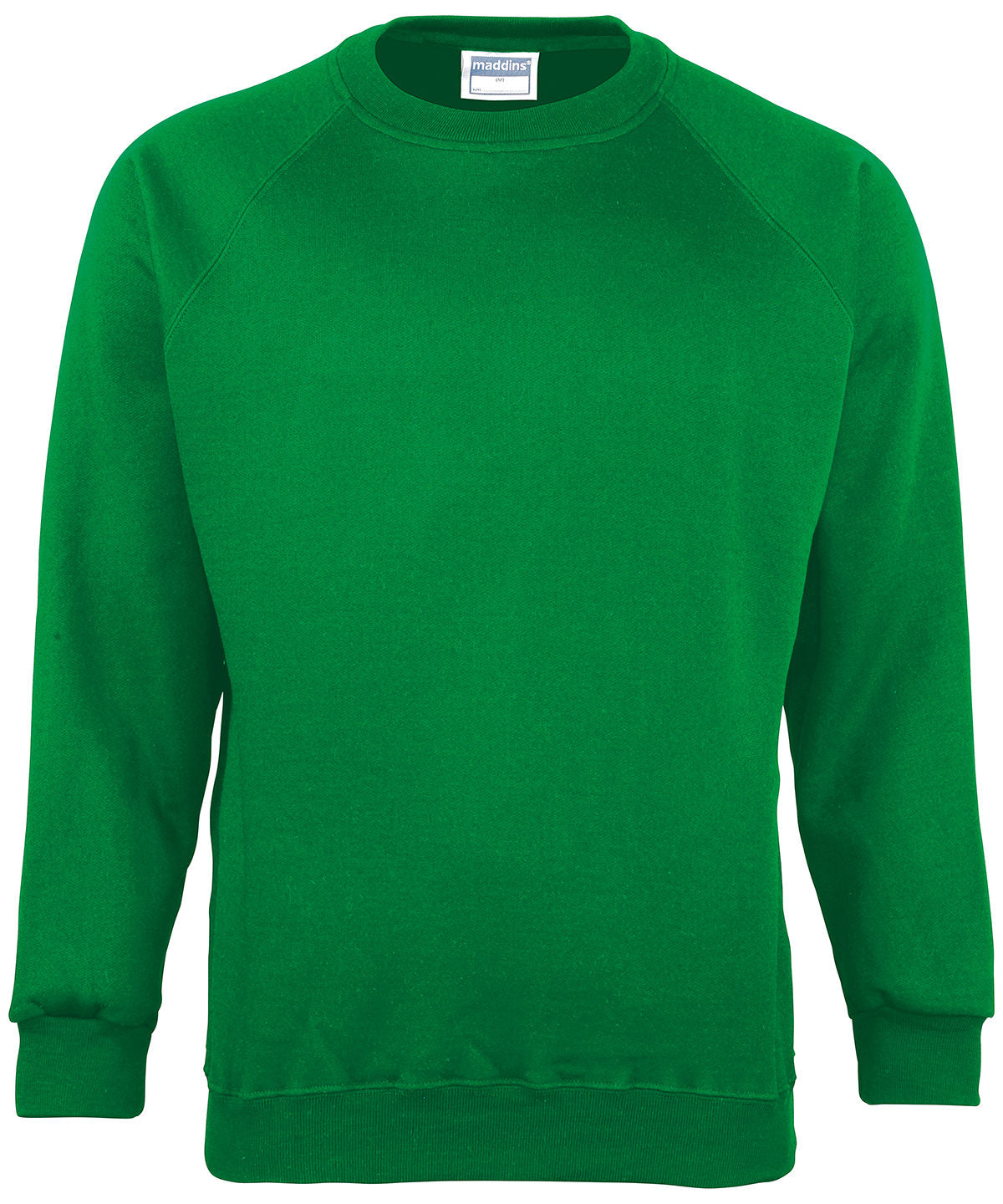 Tryck din logga på Sweatshirts från Maddins - Anpassa Sweatshirt Coloursure för barn i färgen Mellan grön för företag, föreningar och privatpersoner