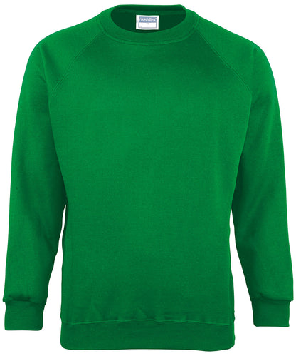 Tryck din logga på Sweatshirts från Maddins - Anpassa Sweatshirt Coloursure för barn i färgen Mellan grön för företag, föreningar och privatpersoner