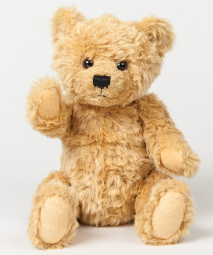 Tryck din logga på Mjukdjur från Mumbles - Anpassa Klassisk ledad teddybjörn i färgen Mellanbrun för företag, föreningar och privatpersoner