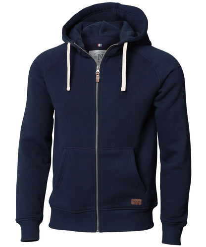 Tryck din logga på Hoodies från Nimbus - Anpassa Nimbus - Williamsburg Sweatshirt med Huva/Moderiktigt Mönster i färgen Marinblå för företag, föreningar och privatpersoner
