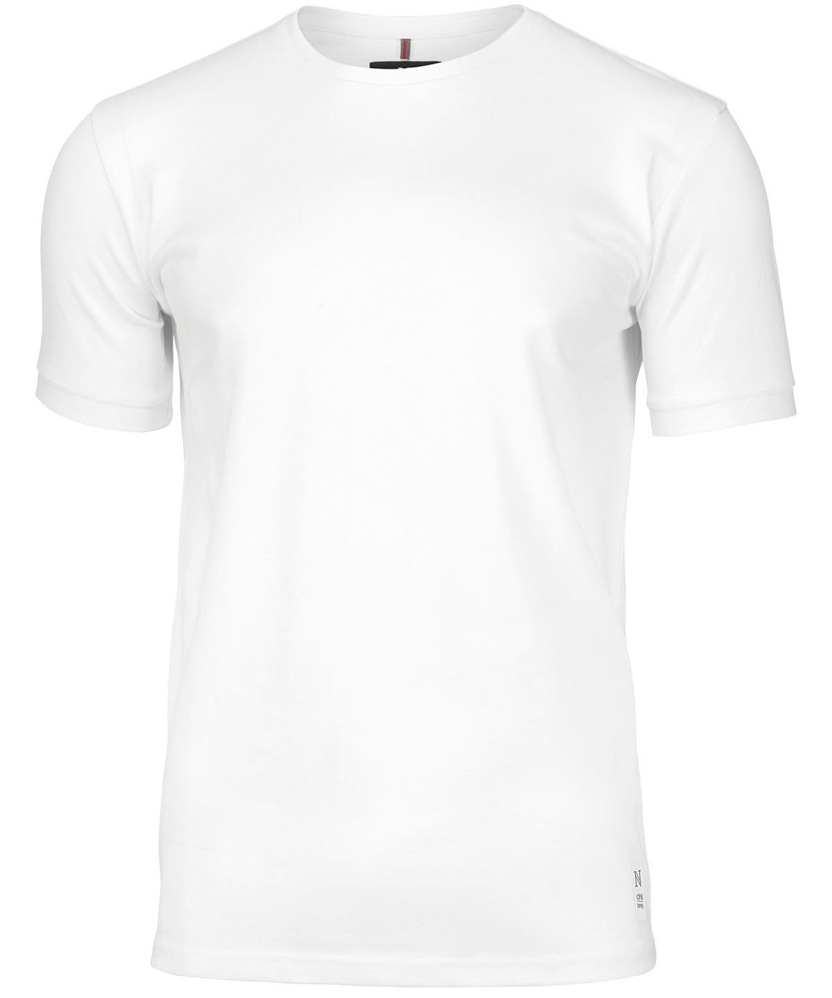Tryck din logga på T-shirts från Nimbus - Anpassa Danbury – the piqué t-shirt -Herr i färgen Vit för företag, föreningar och privatpersoner