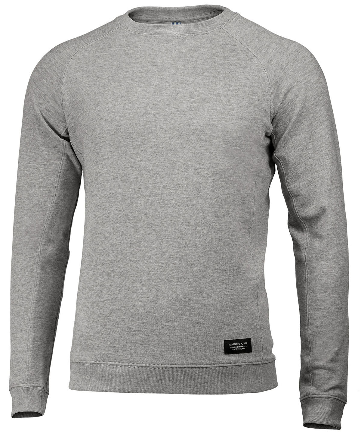 Tryck din logga på Sweatshirts från Nimbus - Anpassa Nimbus - Newport Lyxig Lättvikts Crewneck i färgen Ljunggrå för företag, föreningar och privatpersoner