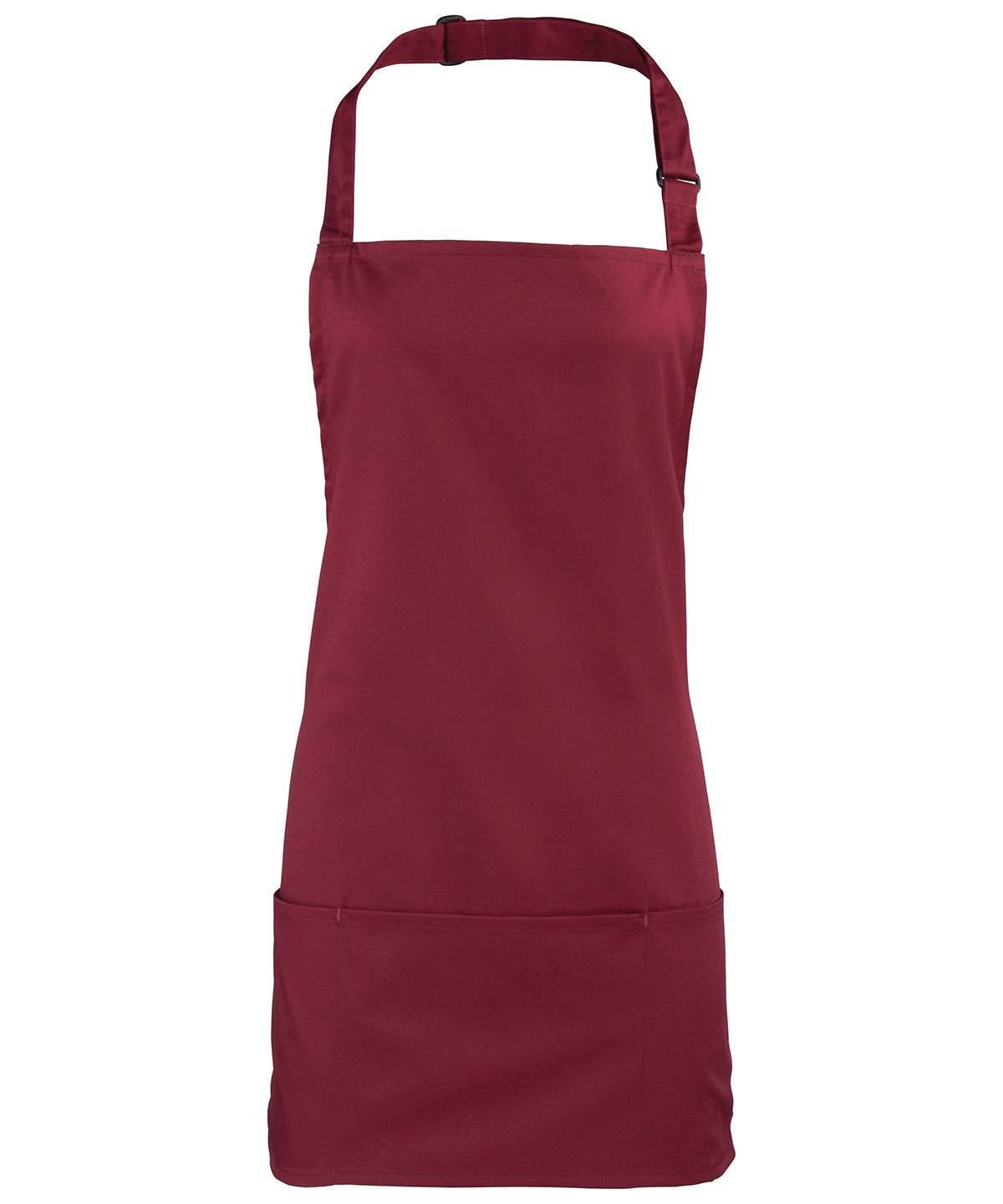 Tryck din logga på Förkläden från Premier - Anpassa Colours 2-i-1-förkläde i färgen Burgundy One Size för företag, föreningar och privatpersoner