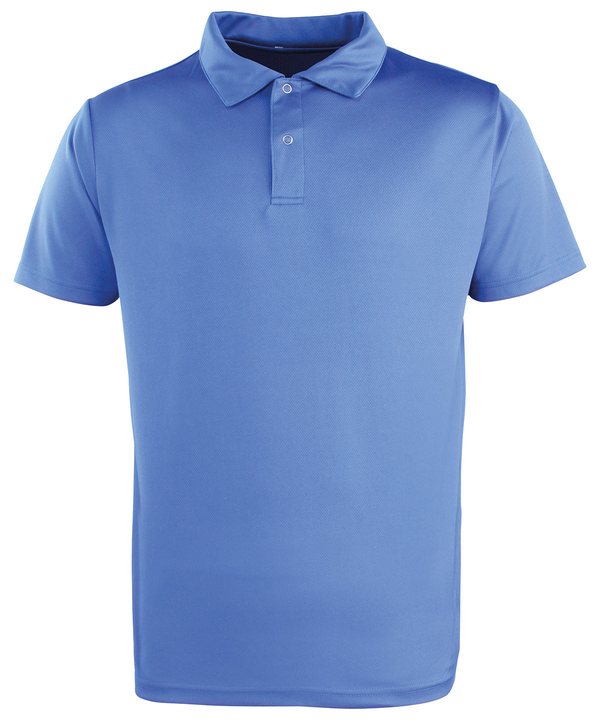 Tryck din logga på Piké från Premier - Anpassa Coolchecker Polo with Pop Studs i färgen Royal för företag, föreningar och privatpersoner