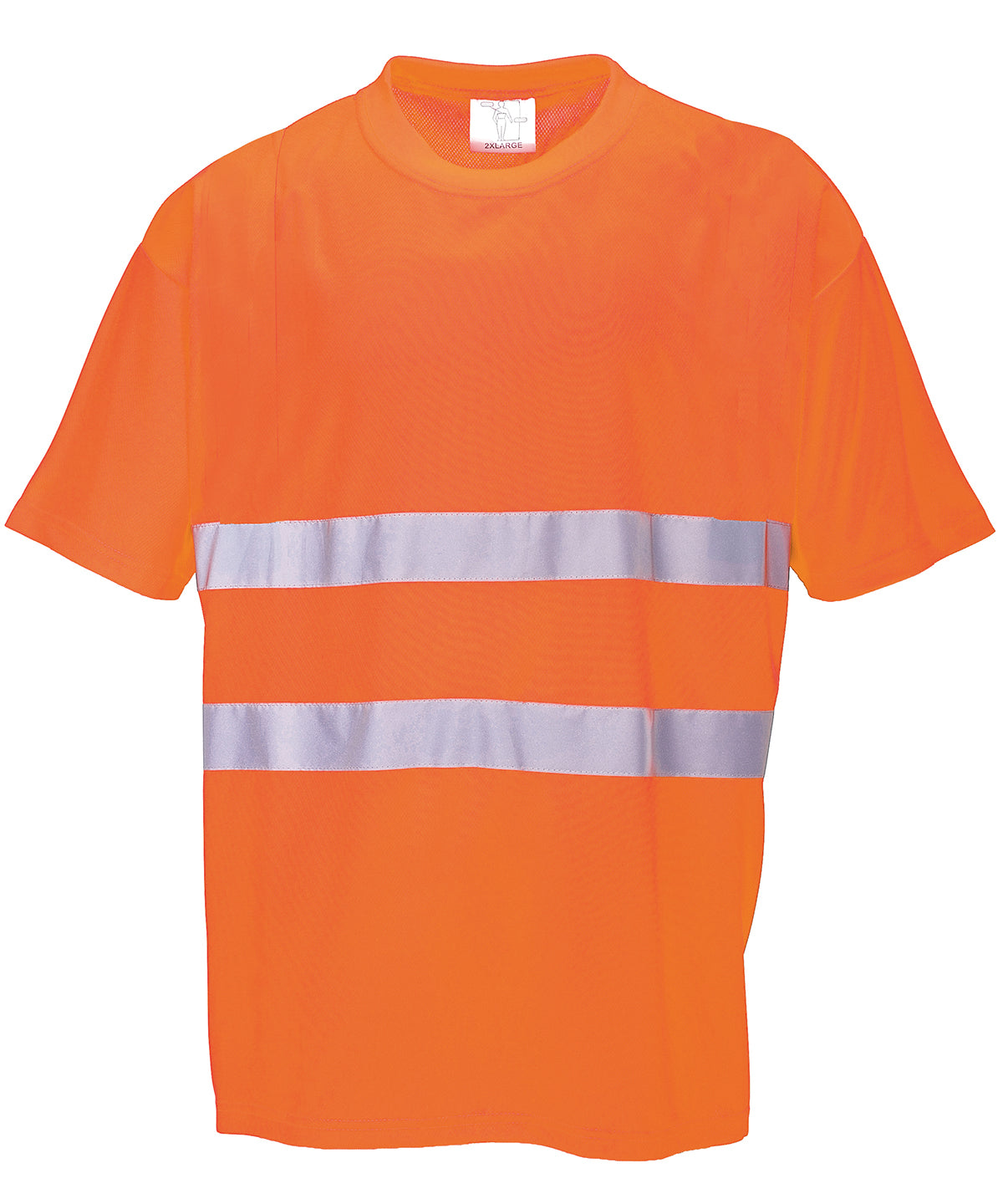 Tryck din logga på T-shirts från Portwest - Anpassa Komfort-t-shirt i bomull i färgen Mellan Orange för företag, föreningar och privatpersoner