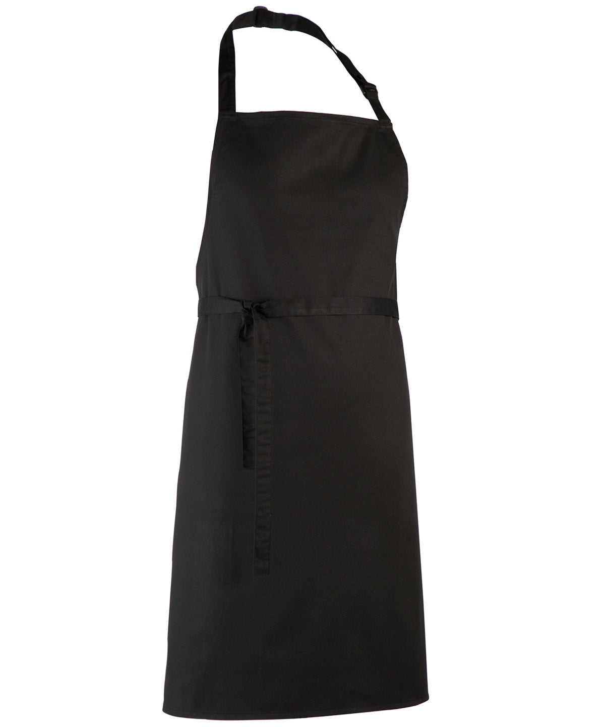 Tryck din logga på Förkläden från Premier - Anpassa Colours Bib Apron i färgen Svart XL för företag, föreningar och privatpersoner