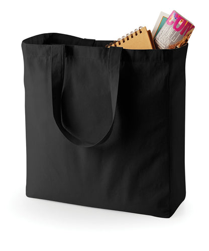 Tryck din logga på Väskor från Quadra - Anpassa Classic Canvas Shopper i färgen Svart One Size för företag, föreningar och privatpersoner