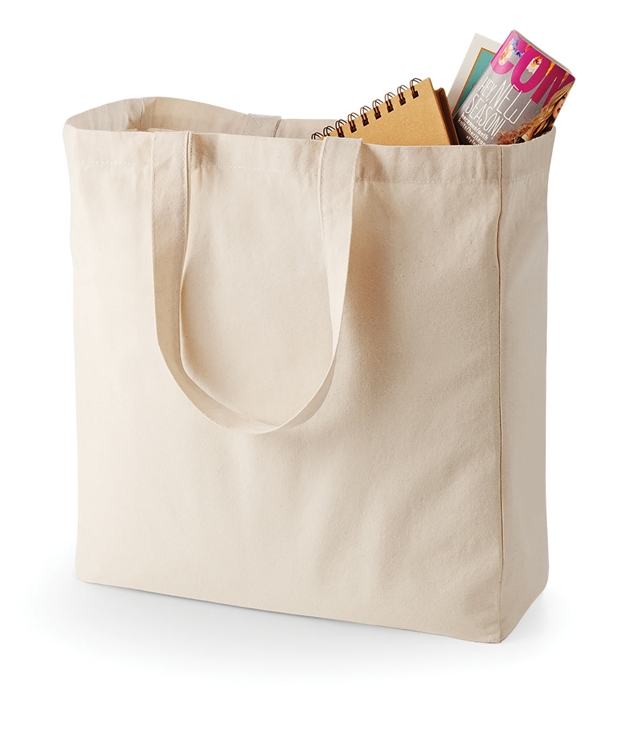 Tryck din logga på Väskor från Quadra - Anpassa Classic Canvas Shopper i färgen Naturligt One Size för företag, föreningar och privatpersoner