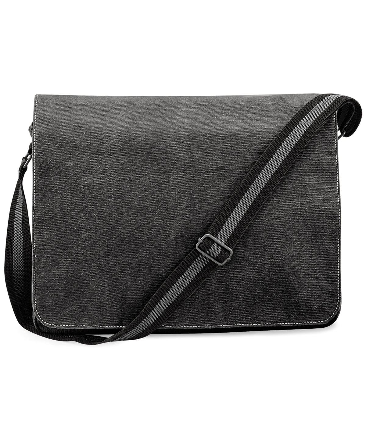 Tryck din logga på Väskor från Quadra - Anpassa Vintage expeditionsväska i canvas i färgen Svart One Size för företag, föreningar och privatpersoner