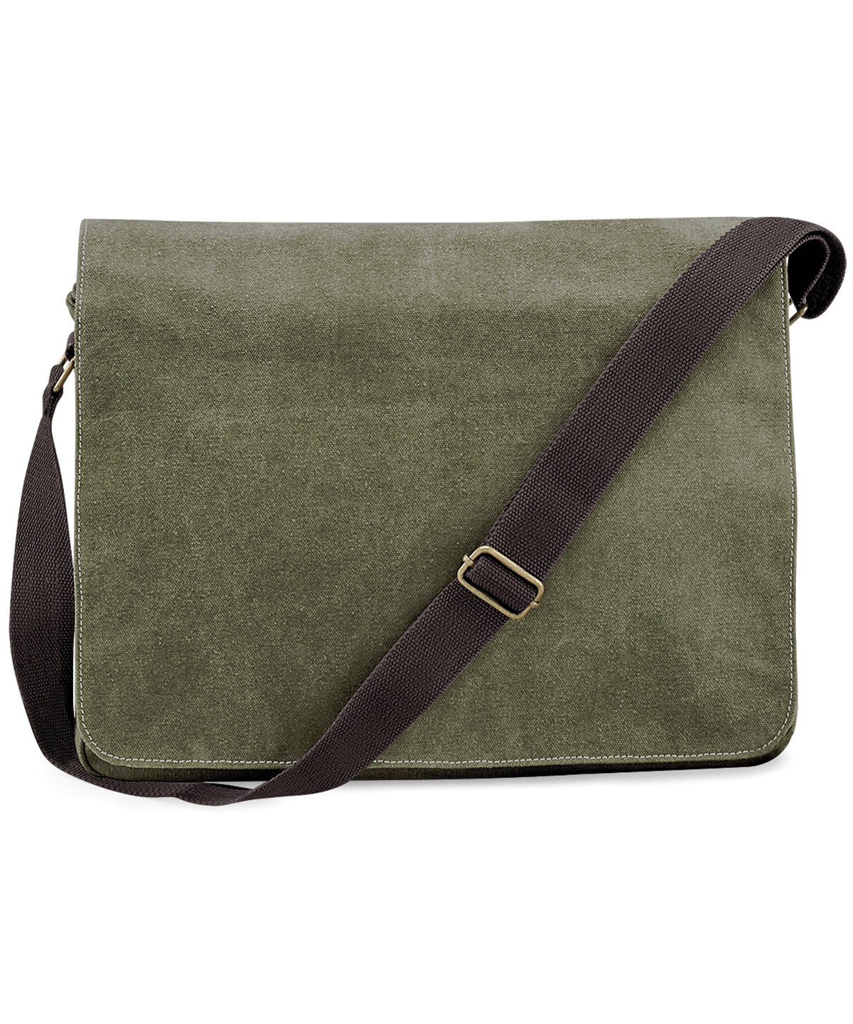 Tryck din logga på Väskor från Quadra - Anpassa Vintage expeditionsväska i canvas i färgen Mörkgrön One Size för företag, föreningar och privatpersoner