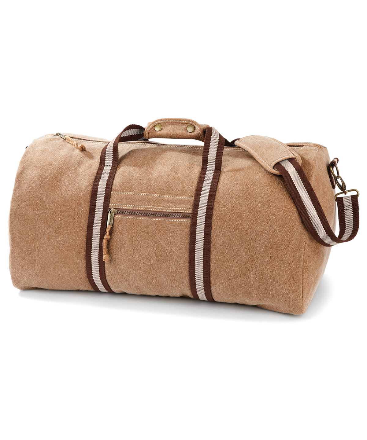 Tryck din logga på Väskor från Quadra - Anpassa Vintage väska i canvas i färgen Beige One Size för företag, föreningar och privatpersoner
