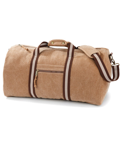 Tryck din logga på Väskor från Quadra - Anpassa Vintage väska i canvas i färgen Beige One Size för företag, föreningar och privatpersoner