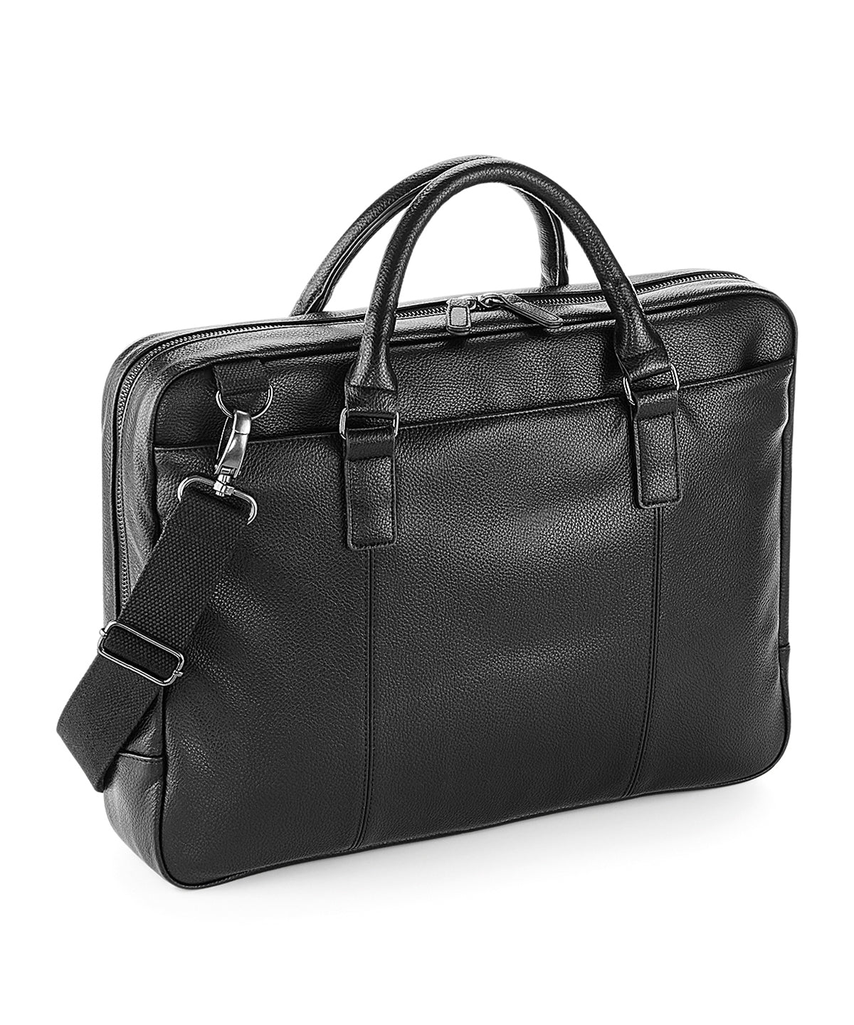 Tryck din logga på Väskor från Quadra - Anpassa NuHide slimline laptop-portfölj i färgen Svart One Size för företag, föreningar och privatpersoner