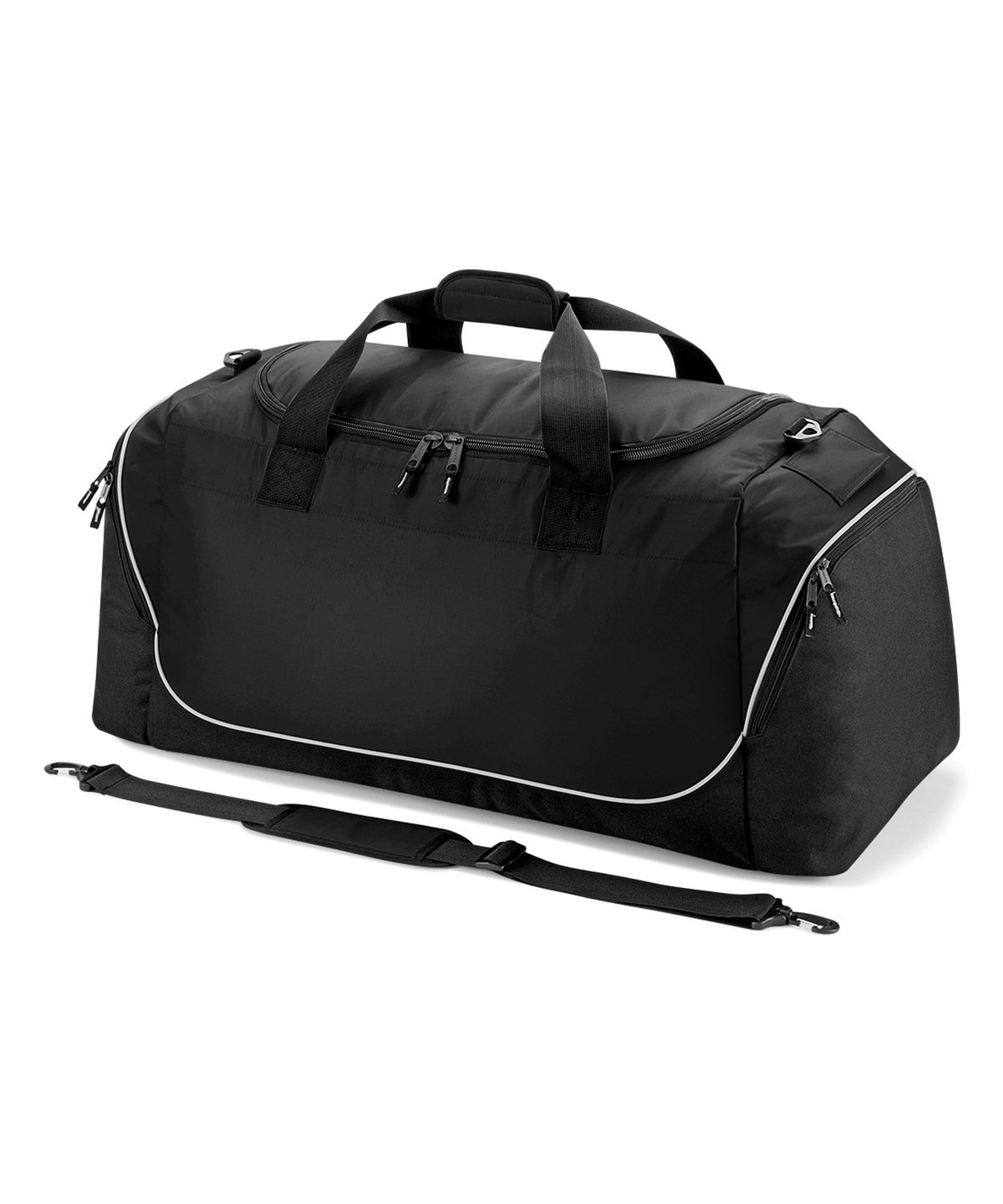 Tryck din logga på Väskor från Quadra - Anpassa Teamwear jumbo kit bag i färgen Svart One Size för företag, föreningar och privatpersoner