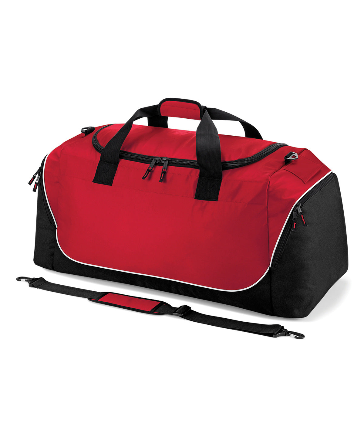 Tryck din logga på Väskor från Quadra - Anpassa Teamwear jumbo kit bag i färgen Mellan röd One Size för företag, föreningar och privatpersoner