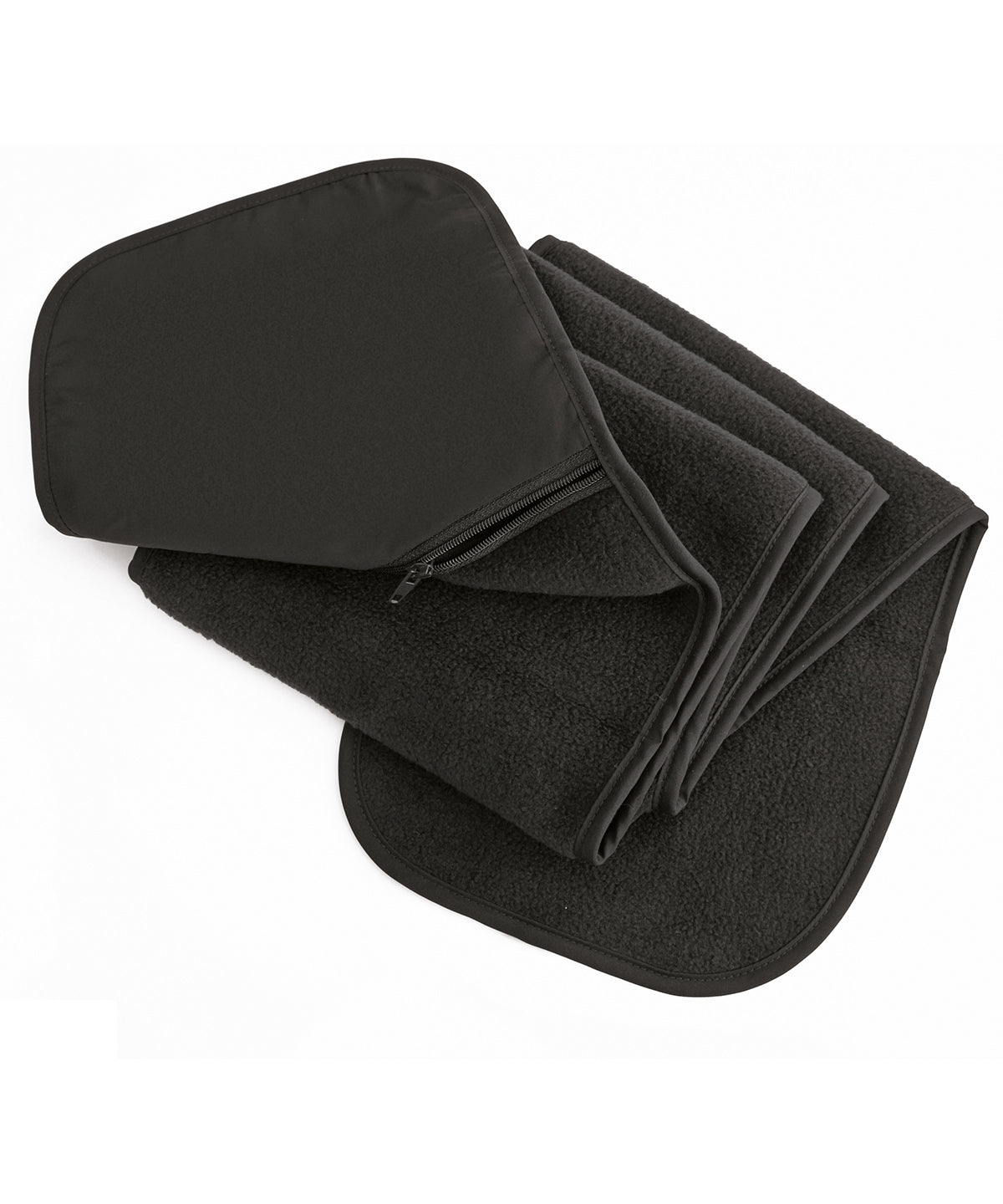 Tryck din logga på Halsdukar från Result Winter Essentials - Anpassa Polartherm fleecehalsduk med dragkedjeficka i färgen Svart One Size för företag, föreningar och privatpersoner