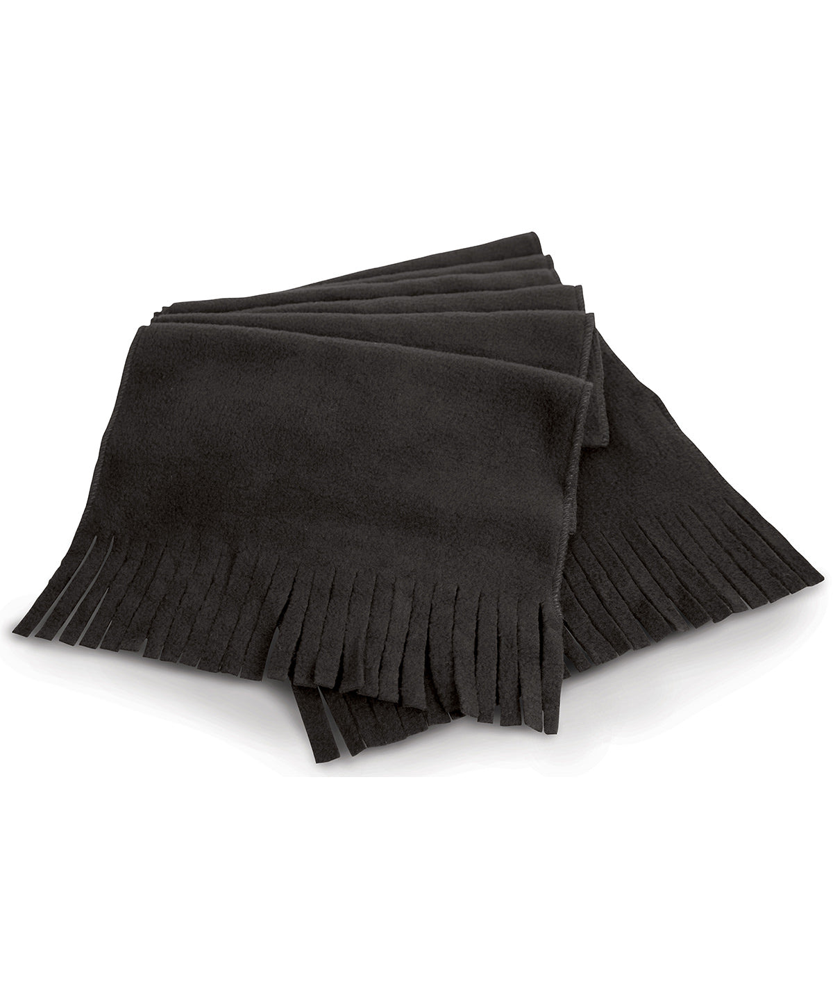 Tryck din logga på Halsdukar från Result Winter Essentials - Anpassa Polartherm halsduk med tofsar i färgen Svart One Size för företag, föreningar och privatpersoner