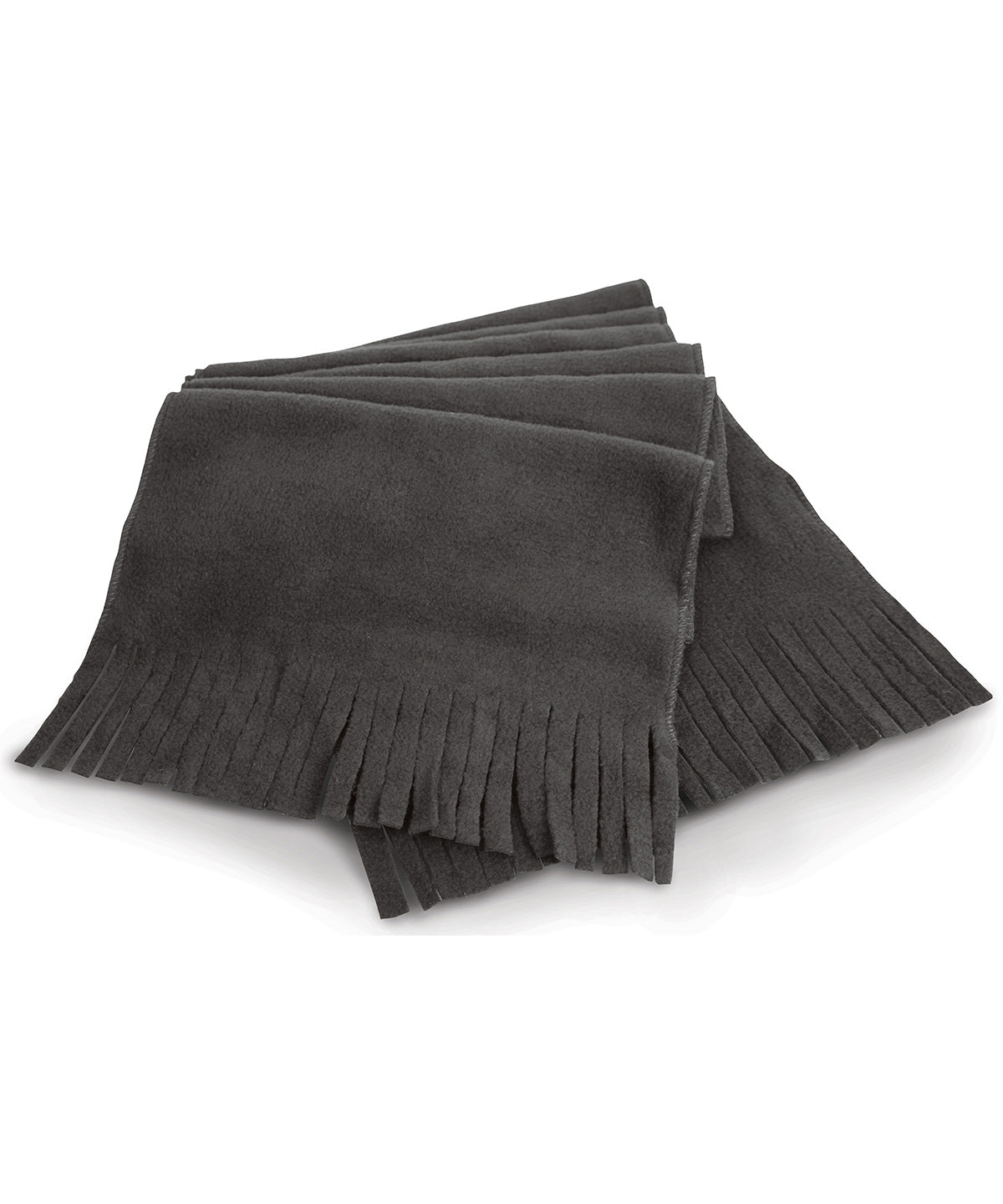 Tryck din logga på Halsdukar från Result Winter Essentials - Anpassa Polartherm halsduk med tofsar i färgen Mörkgrå One Size för företag, föreningar och privatpersoner