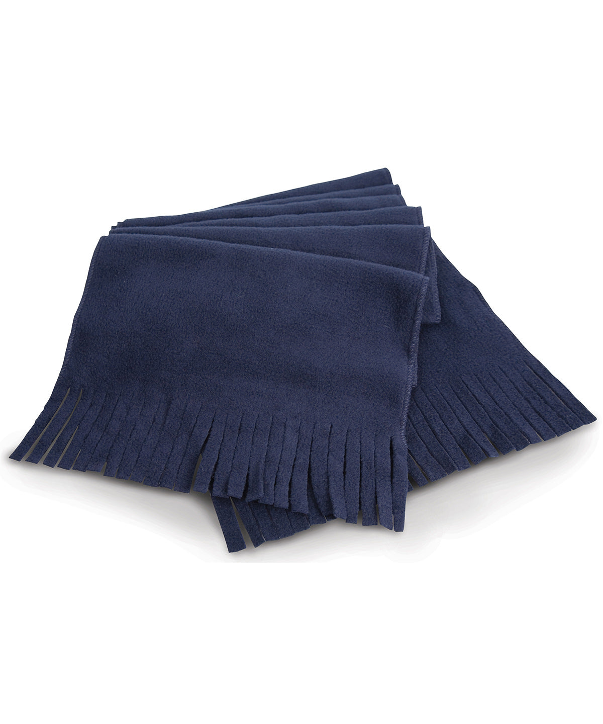 Tryck din logga på Halsdukar från Result Winter Essentials - Anpassa Polartherm halsduk med tofsar i färgen Marinblå One Size för företag, föreningar och privatpersoner