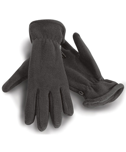 Tryck din logga på Handskar från Result Winter Essentials - Anpassa Polartherm handskar i färgen Mörkgrå för företag, föreningar och privatpersoner