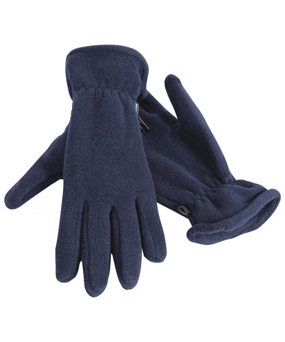 Tryck din logga på Handskar från Result Winter Essentials - Anpassa Polartherm handskar i färgen Marinblå för företag, föreningar och privatpersoner