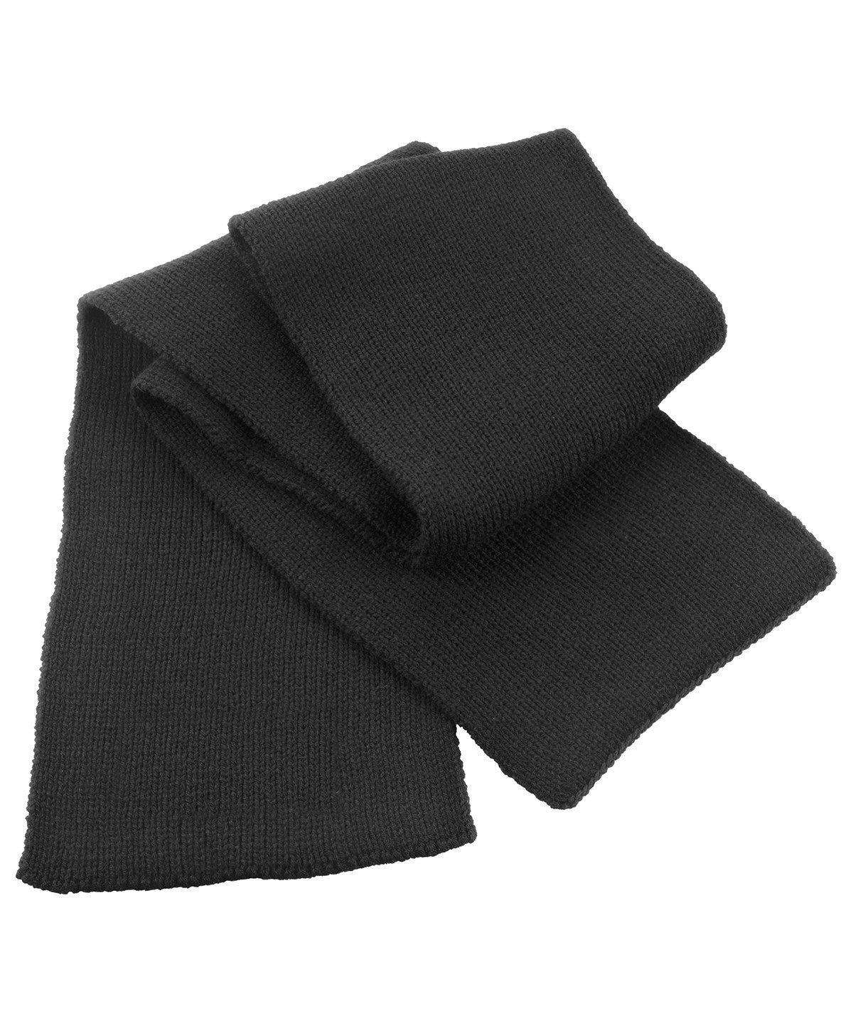 Tryck din logga på Halsdukar från Result Winter Essentials - Anpassa Klassisk grovstickad halsduk i färgen Svart One Size för företag, föreningar och privatpersoner