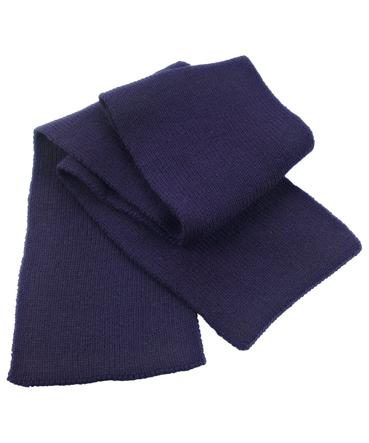 Tryck din logga på Halsdukar från Result Winter Essentials - Anpassa Klassisk grovstickad halsduk i färgen Marinblå One Size för företag, föreningar och privatpersoner